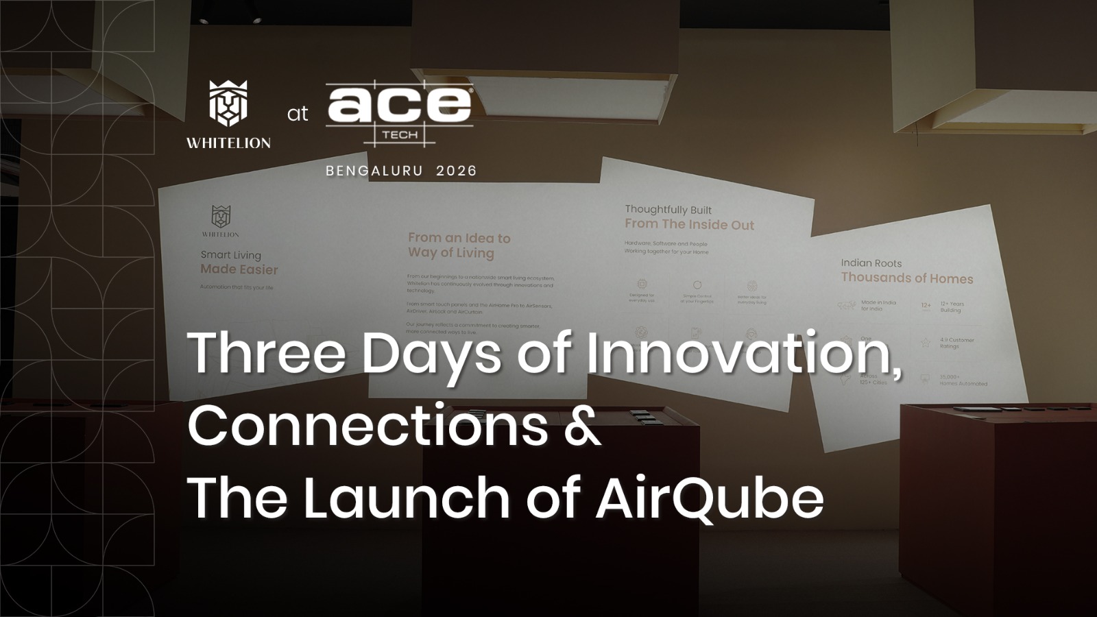 Whitelion at ACETECH Bengaluru 2026: Three Days of Innovation, Connections and the Launch of AirQube